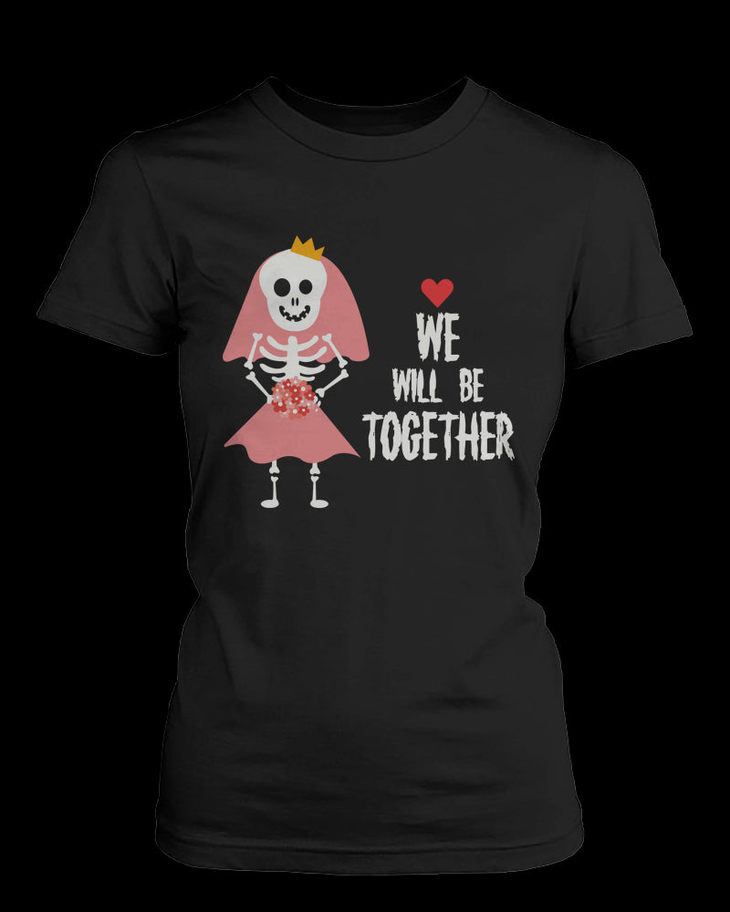 Cute Skeleton Wedding Matching Couple Shirts (Set)