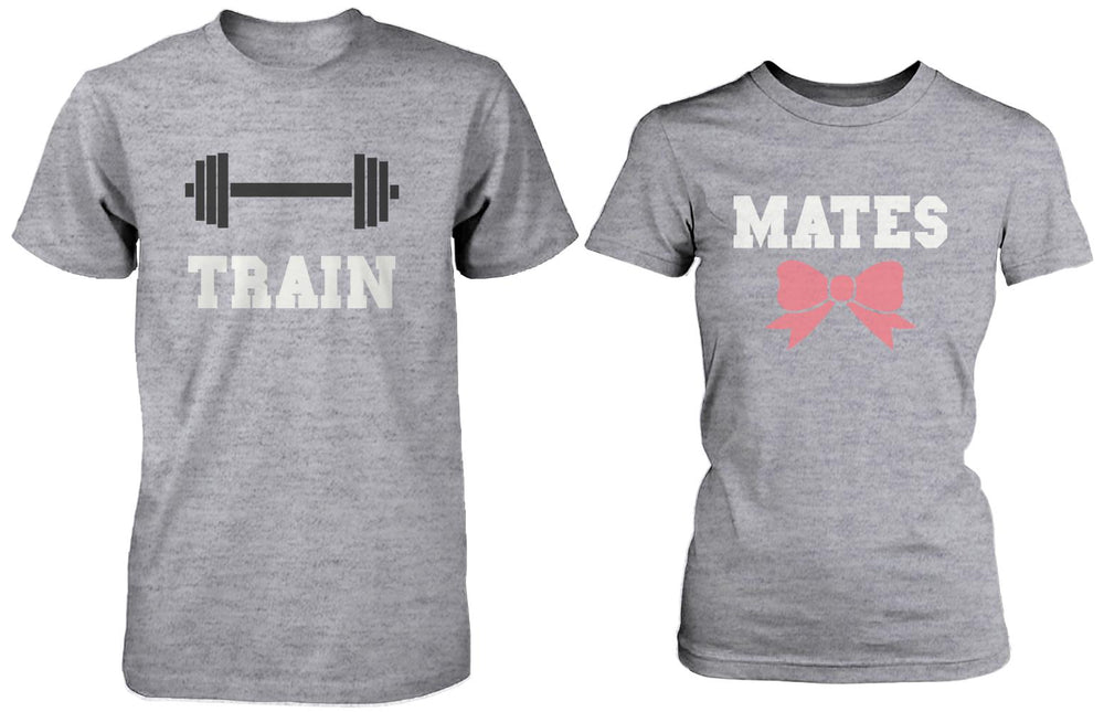 Train Mates Matching Couple Shirts in Grey (Set)