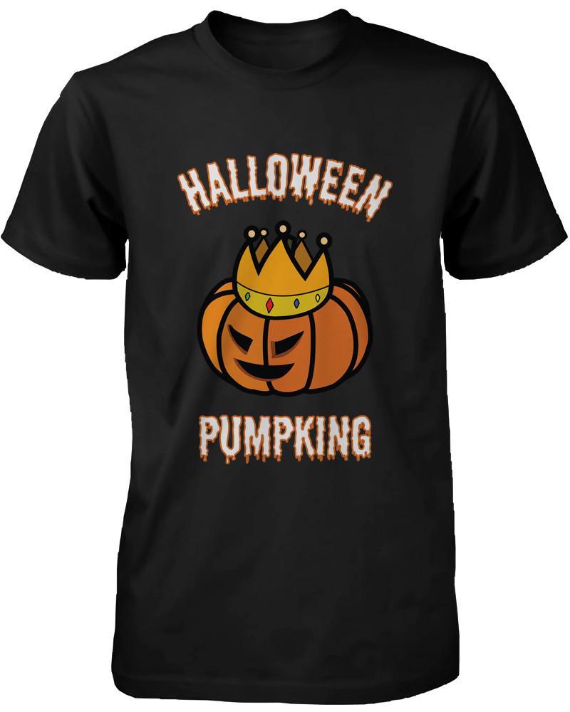 Halloween PumpKing and PumpQueen Couple Tees Perfect for Horror Night