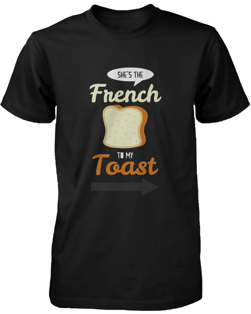 French Toast and Pancake Cute Couple Shirt His and Hers Funny Matching Tee