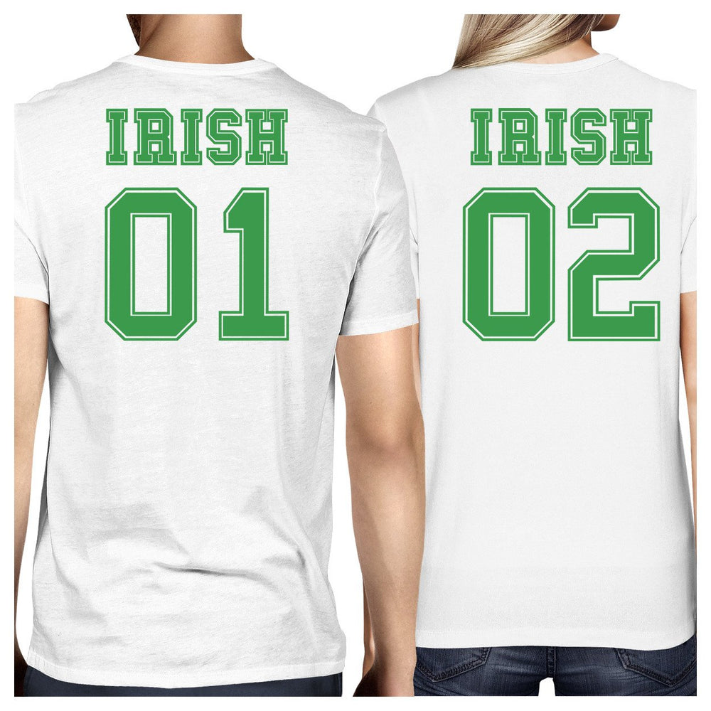 Irish 01 Irish 02 White Cute Couple Marching Shirts St Patricks Day