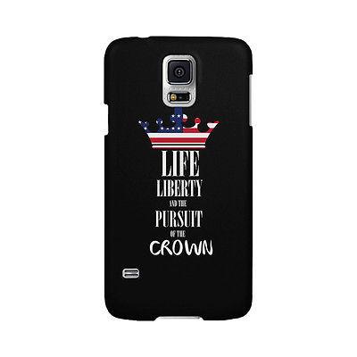 Pursuit Of Crown US Flag Phone Case Funny Independence Day Outfit