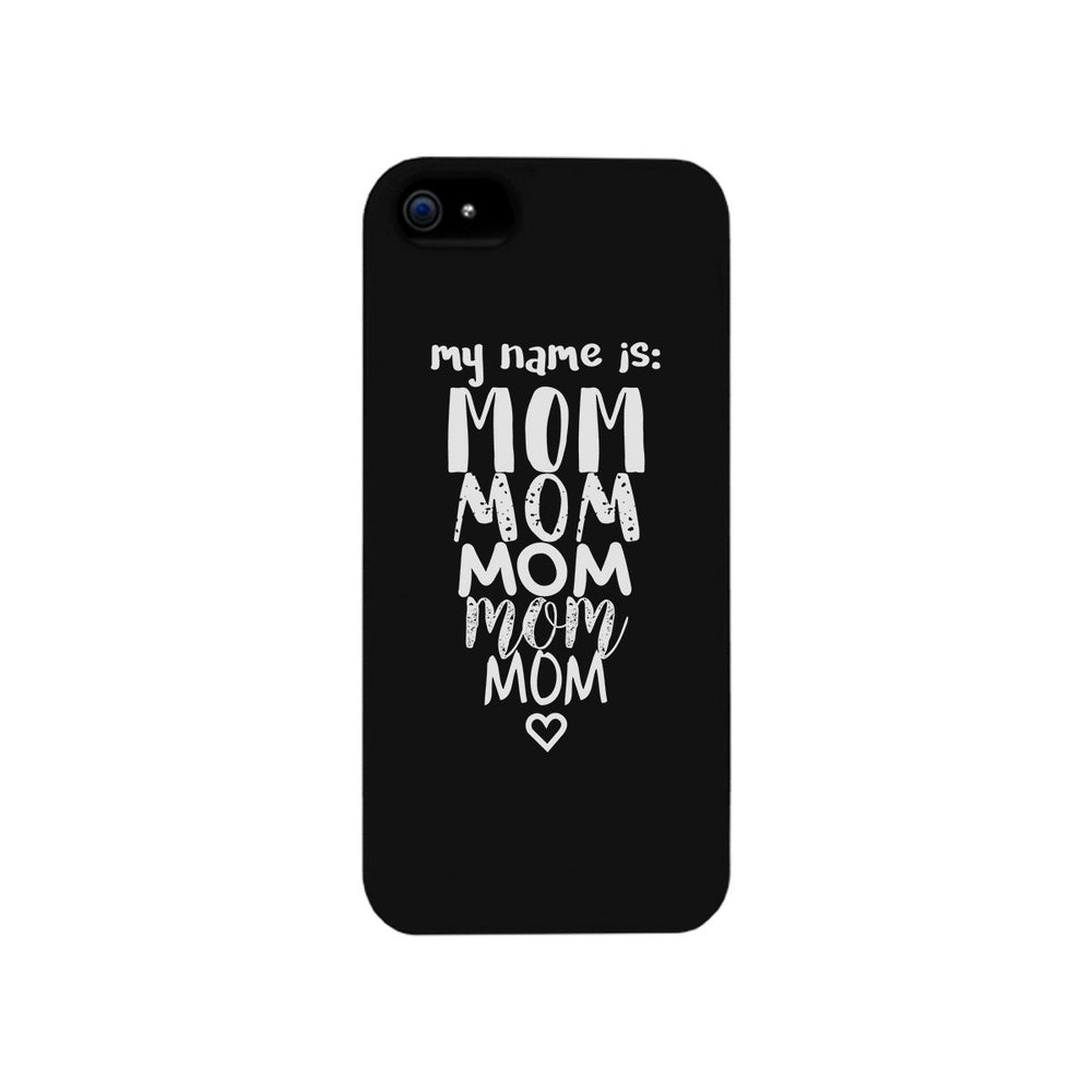 My Name Is Mom White iPhone 4 Case For Mothers Day Rubberized Grip