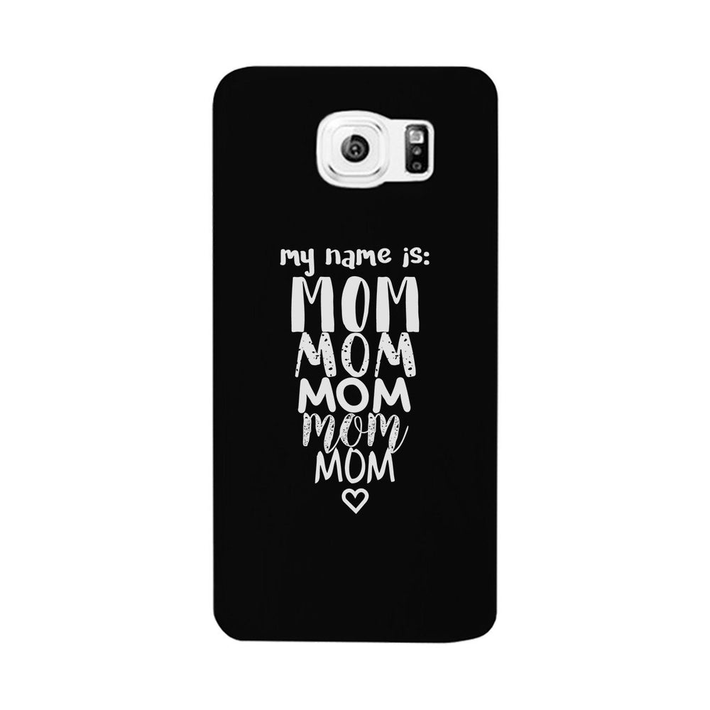 My Name Is Mom White iPhone 4 Case For Mothers Day Rubberized Grip