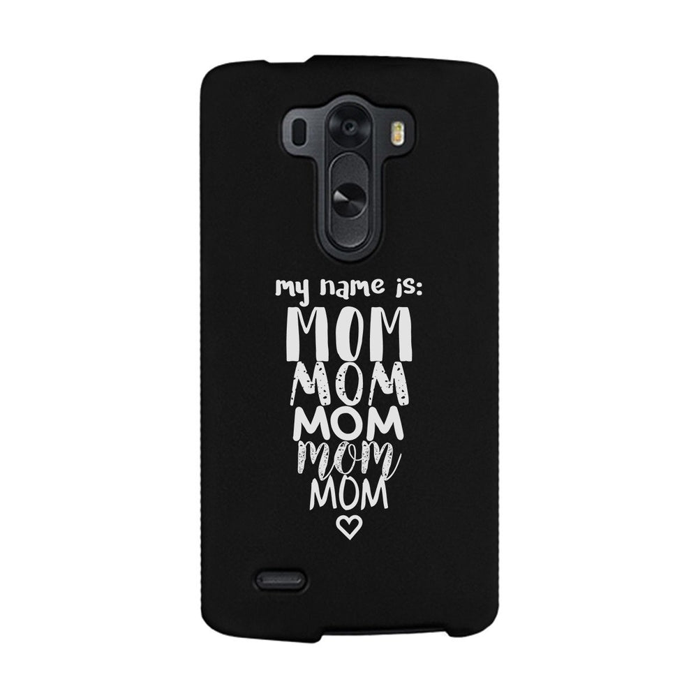 My Name Is Mom White iPhone 4 Case For Mothers Day Rubberized Grip