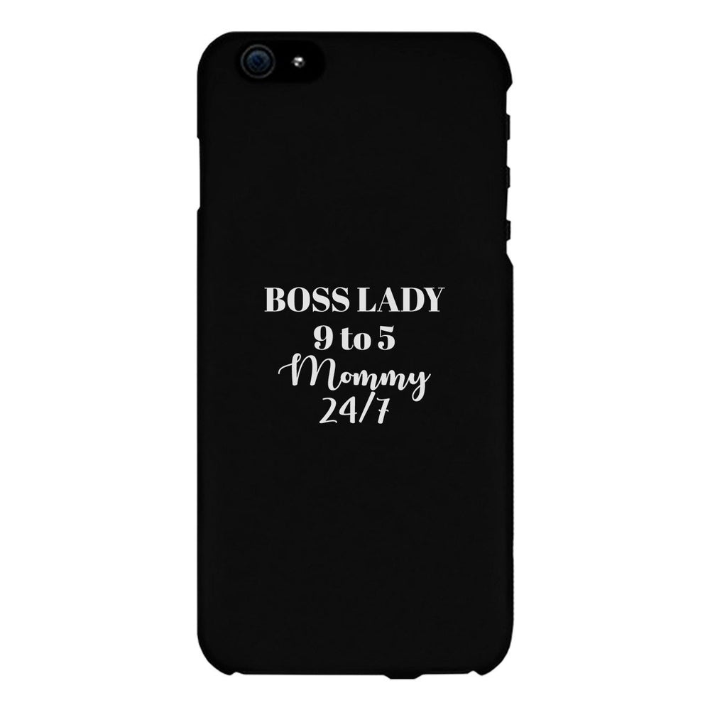 Boss Lady Mommy White Phone Case For Moms Funny Mothers Day Gift