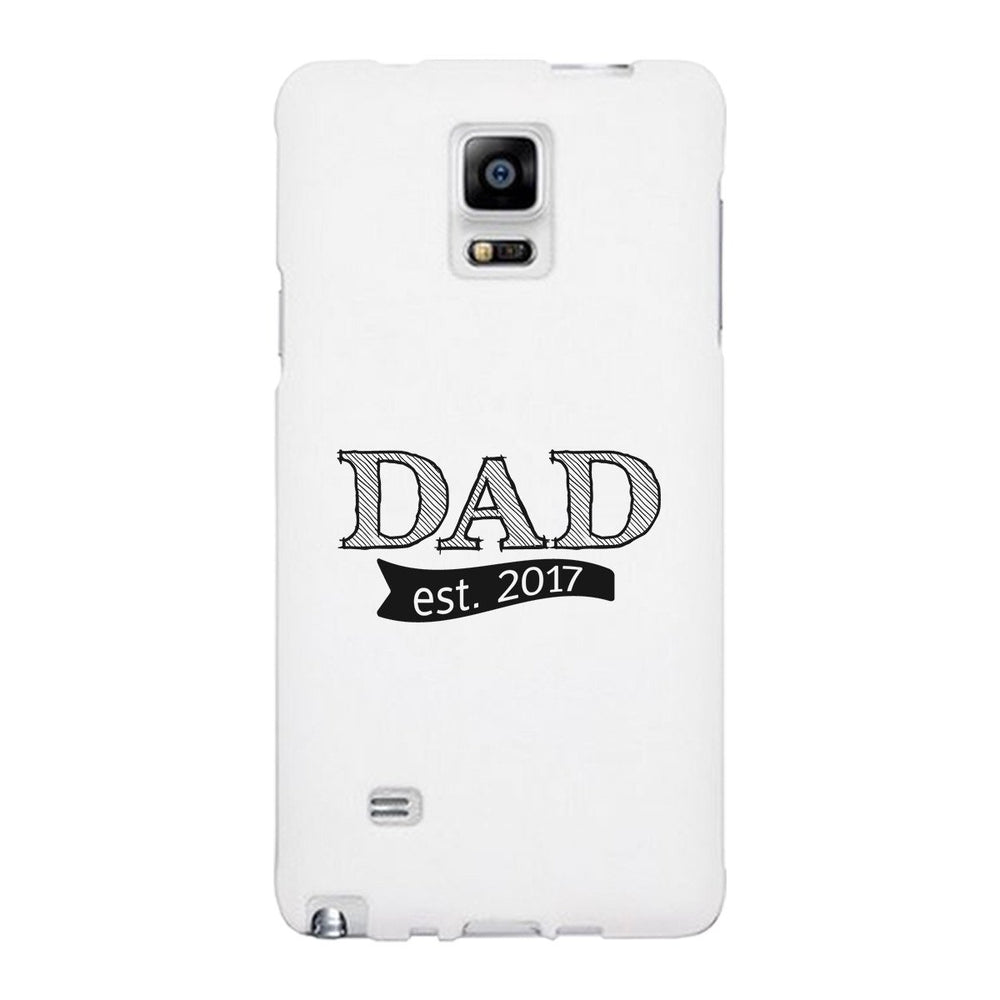 Dad Est 2017 White iPhone 5 Case