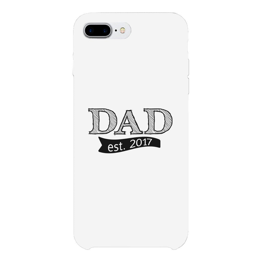 Dad Est 2017 White iPhone 5 Case