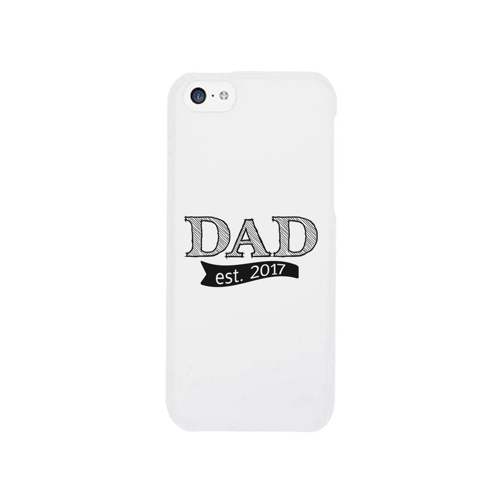 Dad Est 2017 White iPhone 5 Case