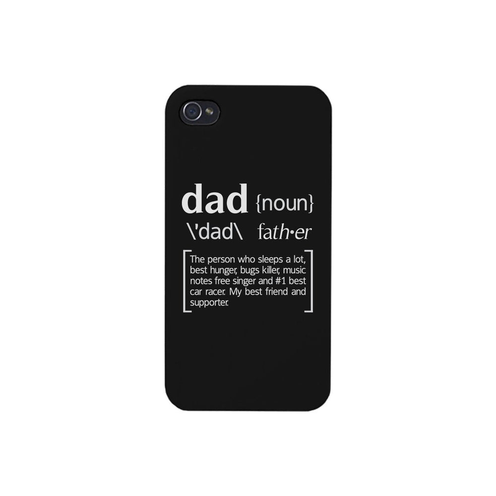 Dad Noun Black iPhone 4 Case