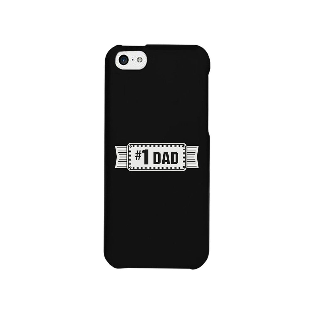 #1 Dad Black Phone Case