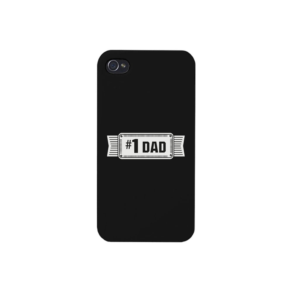 #1 Dad Black Phone Case