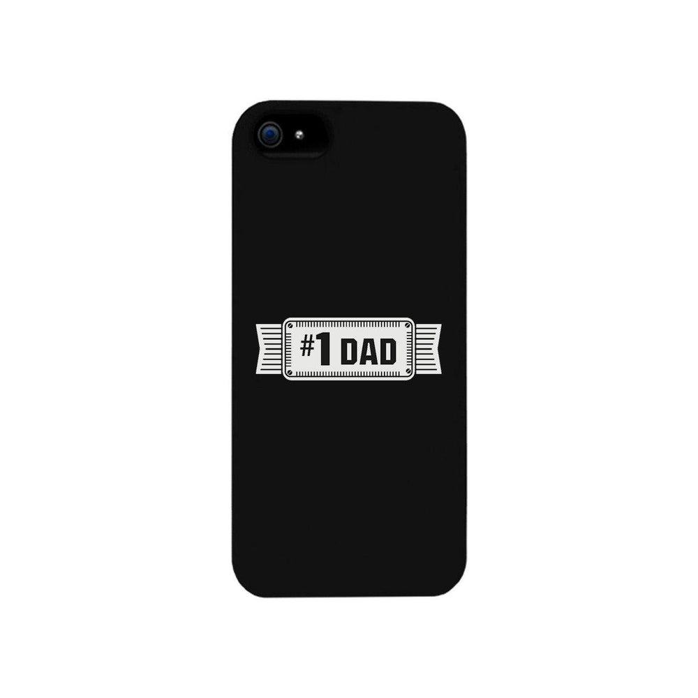 #1 Dad Black Phone Case