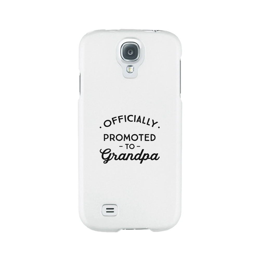 Officially Promoted To Grandpa White Phone Case