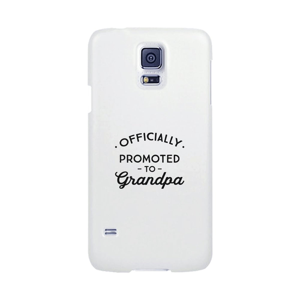 Officially Promoted To Grandpa White Phone Case