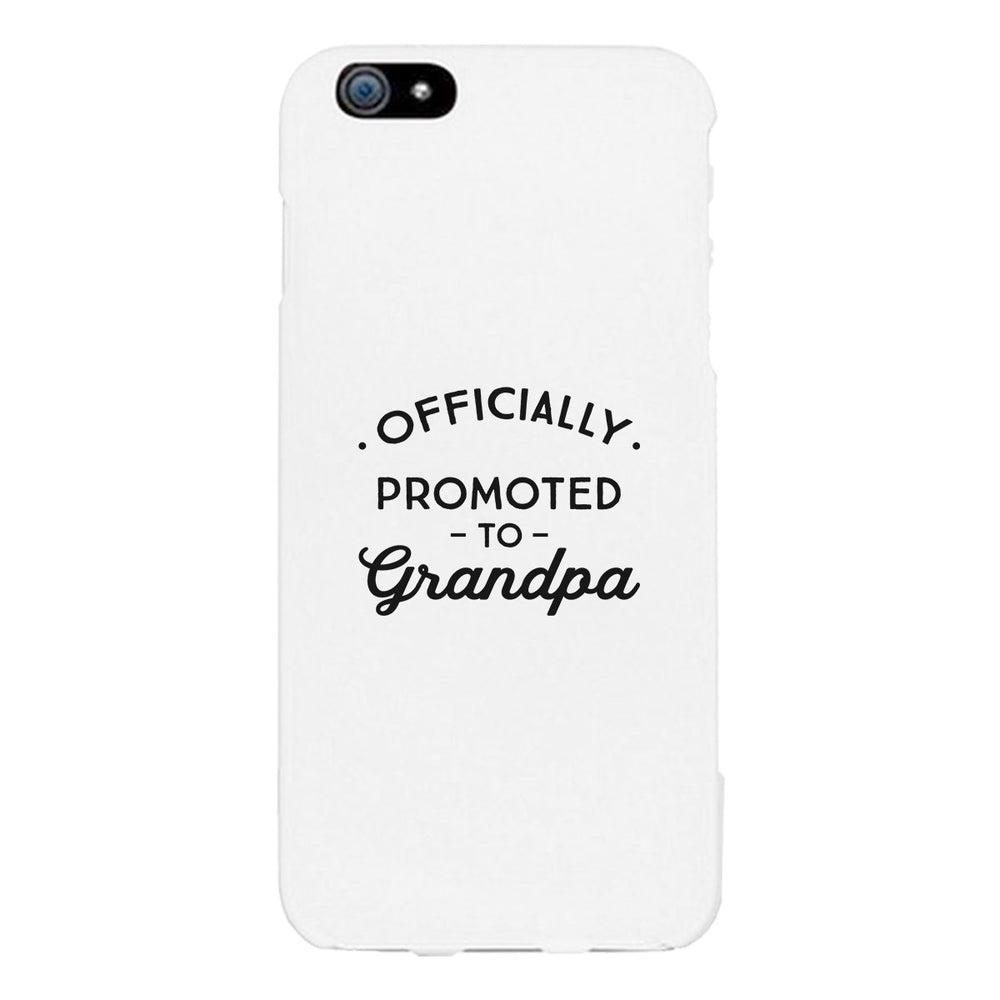 Officially Promoted To Grandpa White Phone Case
