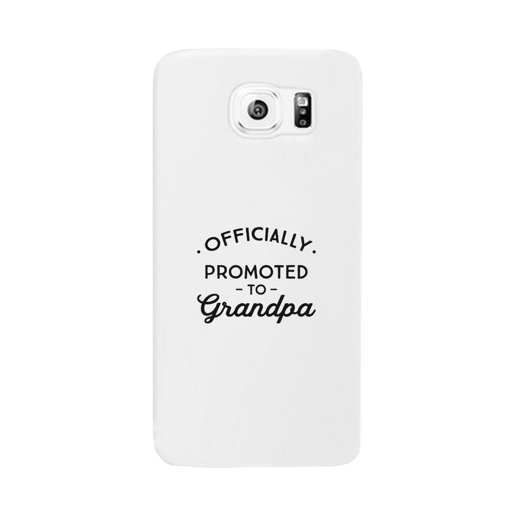 Officially Promoted To Grandpa White Phone Case