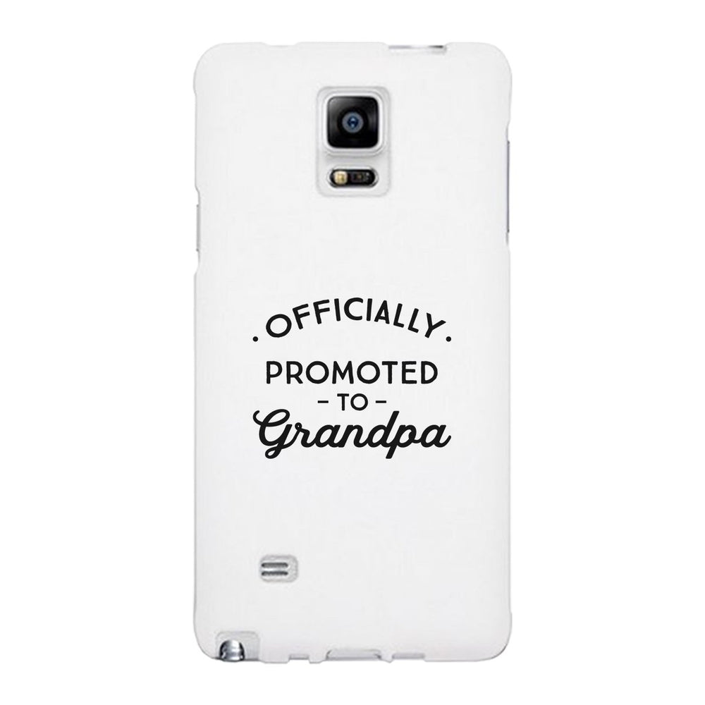 Officially Promoted To Grandpa White Phone Case