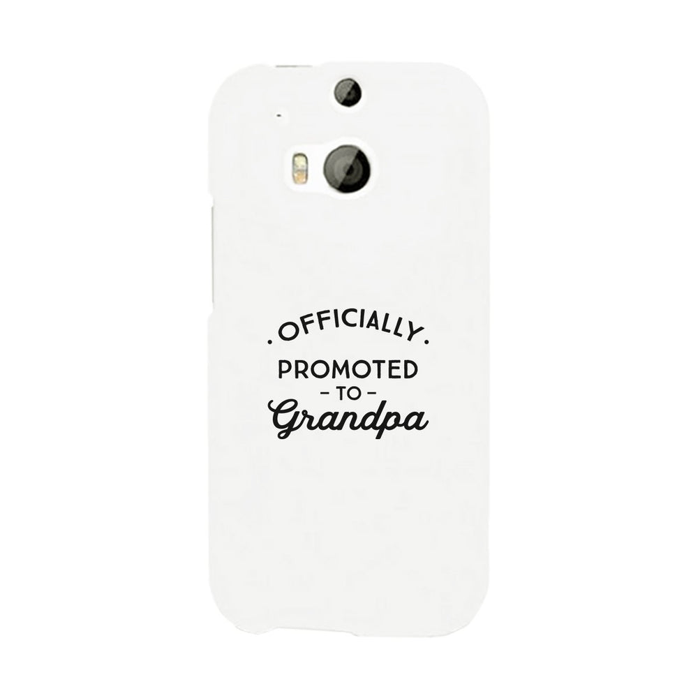 Officially Promoted To Grandpa White Phone Case