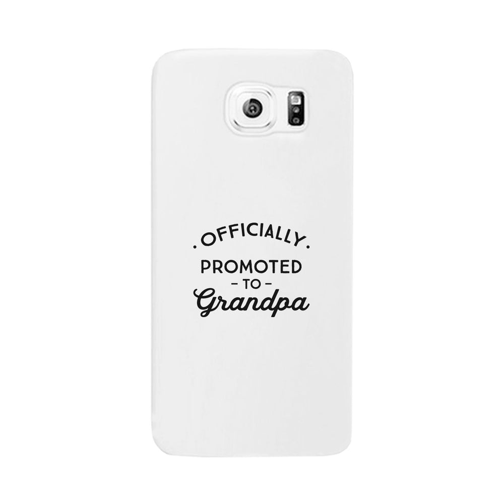 Officially Promoted To Grandpa White Phone Case