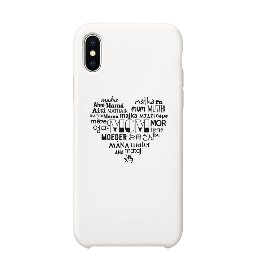 Mom Different Languages Funny Mothers Day Theme Phone Case Slim Fit