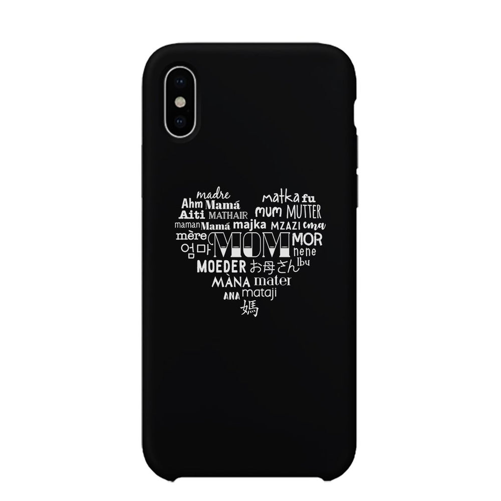 Mom Different Languages Funny Mothers Day Theme Phone Case Slim Fit