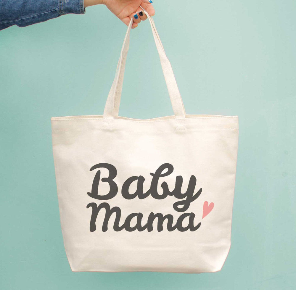 Baby Mama Diaper Canvas Bag Cute Grocery Book Large Bags Gifts For New Moms