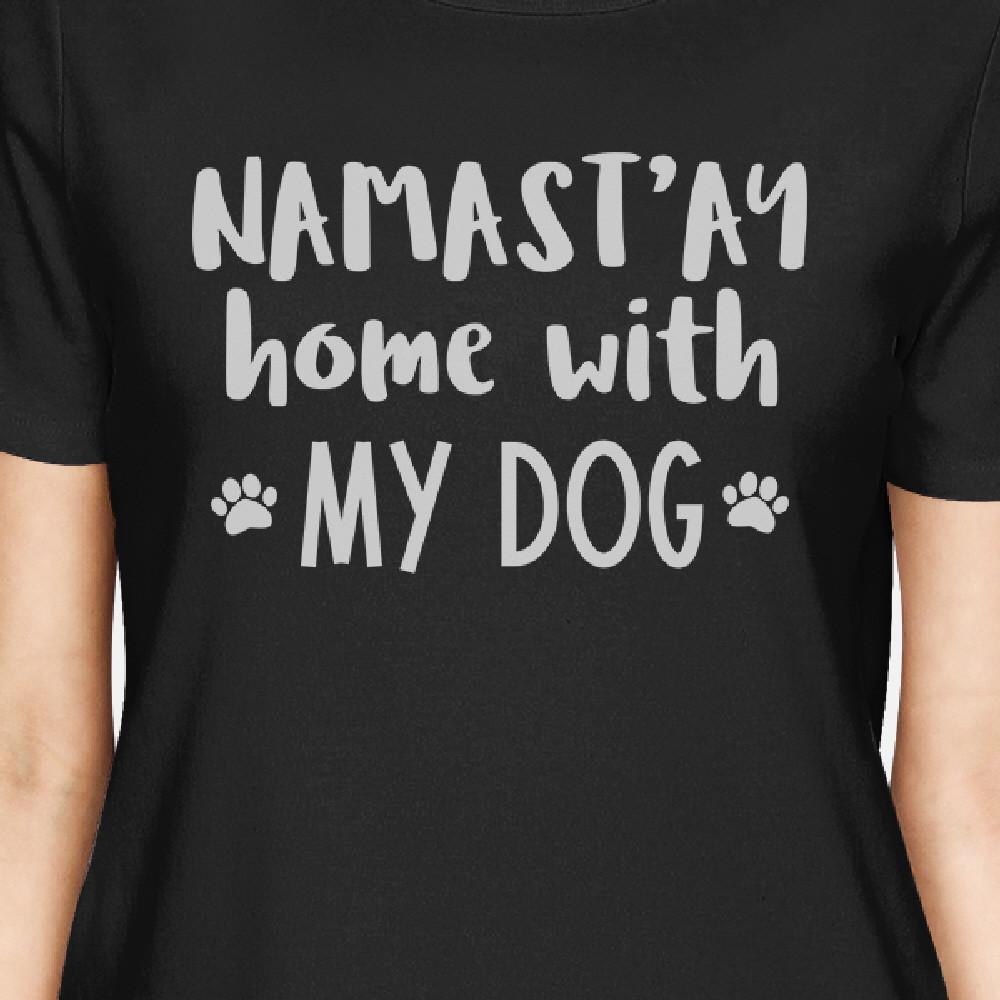 Namastay Home Womens Black Short Sleeve Top Cute Mothers Day Gifts