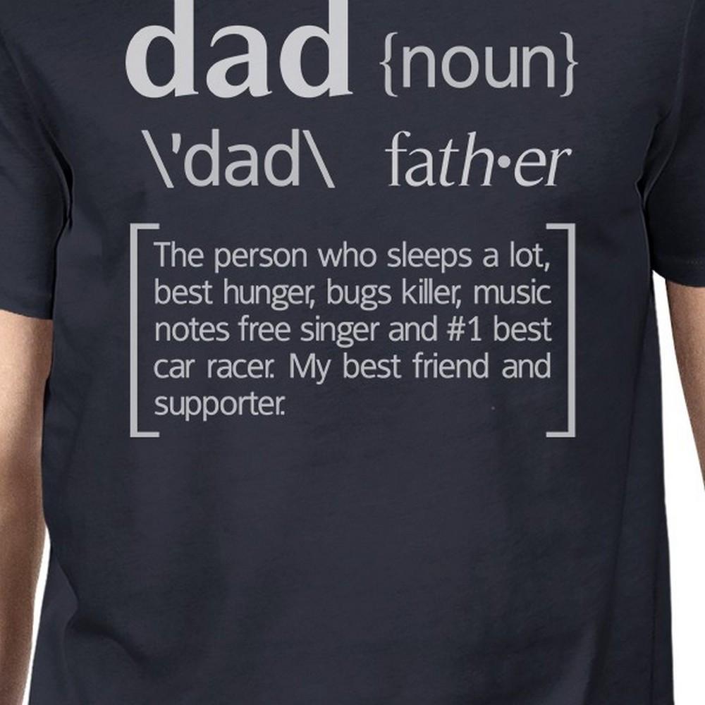 Dad Noun Navy Graphic T-shirt For Men Unique Dad Gifts Funny Design