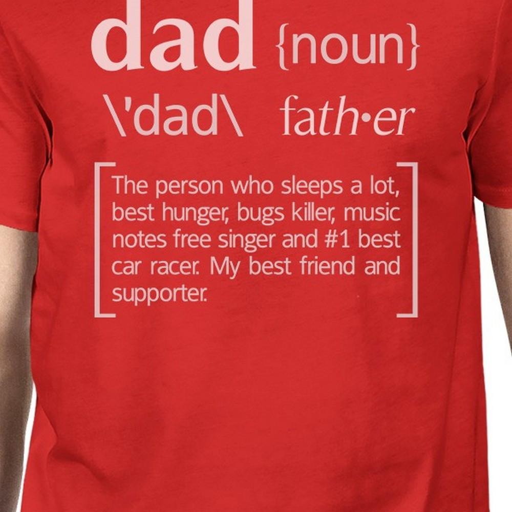 Dad Noun Mens Red Graphic Tee Unique Fathers Day Gifts For Dad