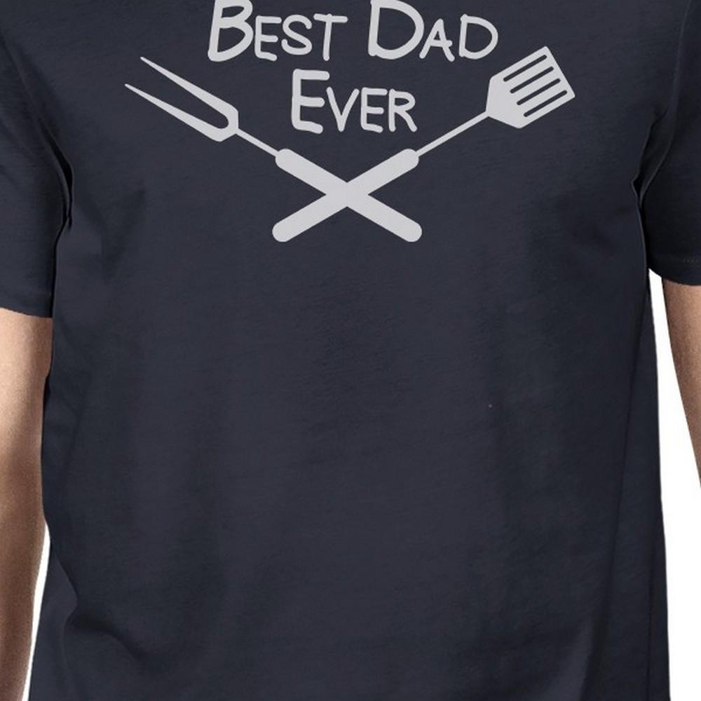 Best Bbq Dad Mens Navy Cotton Tee Unique Fathers Day Gifts For Dad