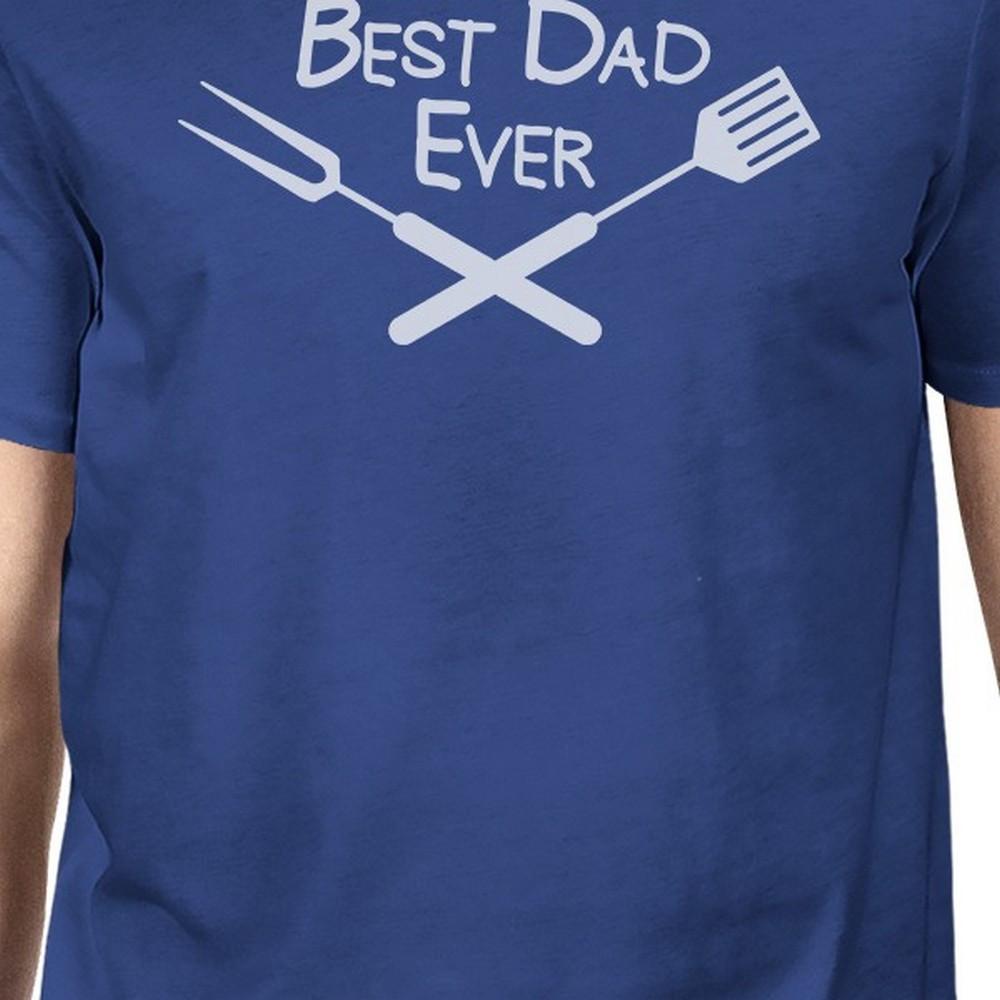 Best Bbq Dad Mens Blue Graphic Tee For Barbeque Lovers Dads Gifts