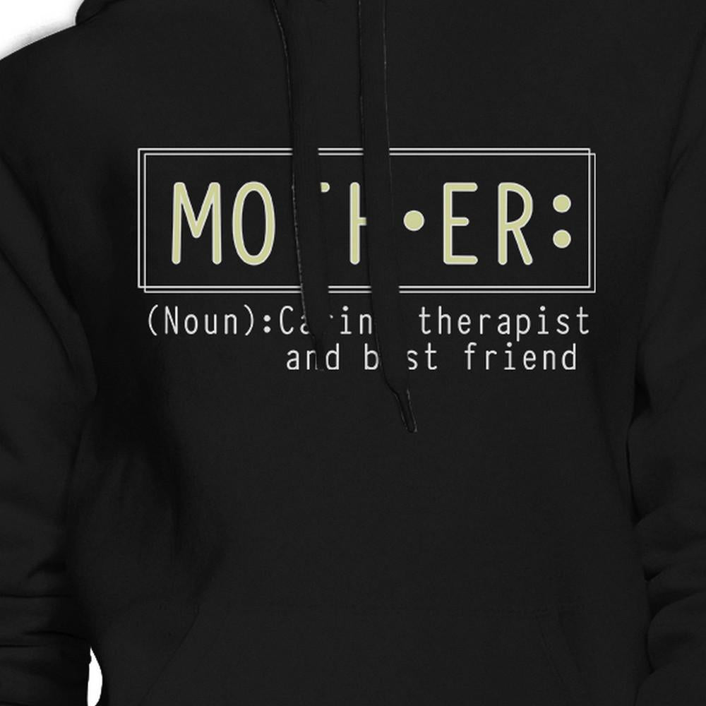 Mother Therapist And Friend Black Hoodie Best Mothers Day Gift Idea