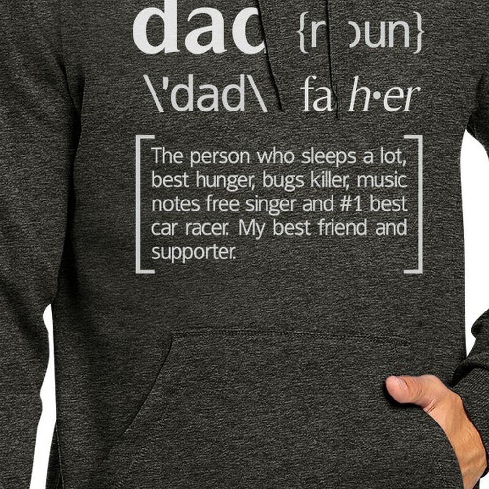 Dad Noun Dark Grey Pullover Hoodie Funny Birthday Gifts For Dad