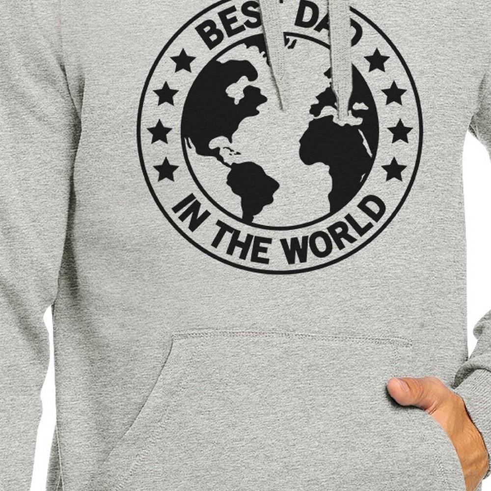 World Best Dad Unisex Grey Cute Hoodie Perfect Father In Law Gifts