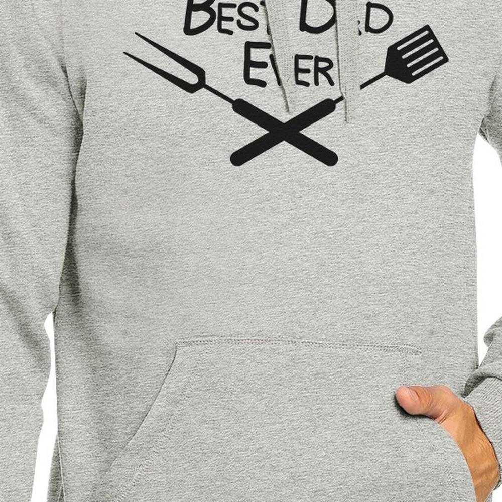 Best Bbq Dad Gray Funny Design Hoodie Witty Gifts For Barbeque Dad