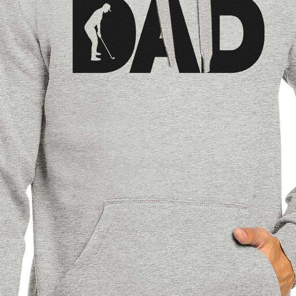 Dad Golf Unisex Grey Hoodie Funny Design Hoodie For Golf Lovers