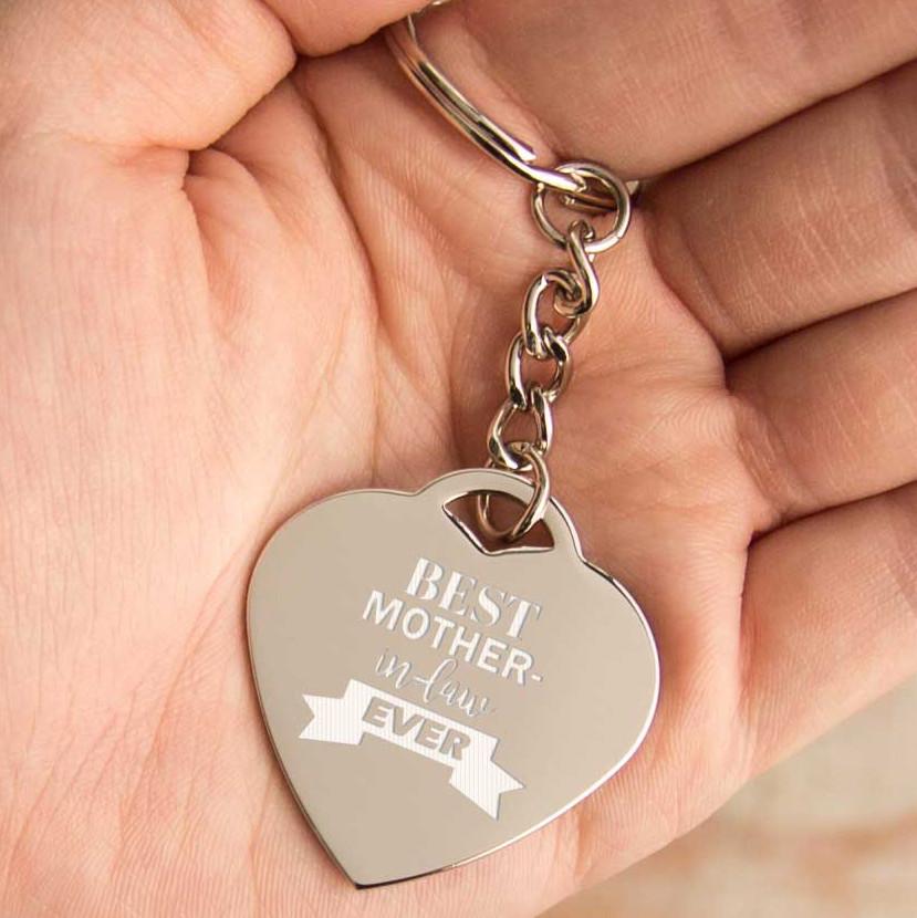 Best Mother-in-law Ever Key Chain Mothers Day, Holiday Gifts For Mother