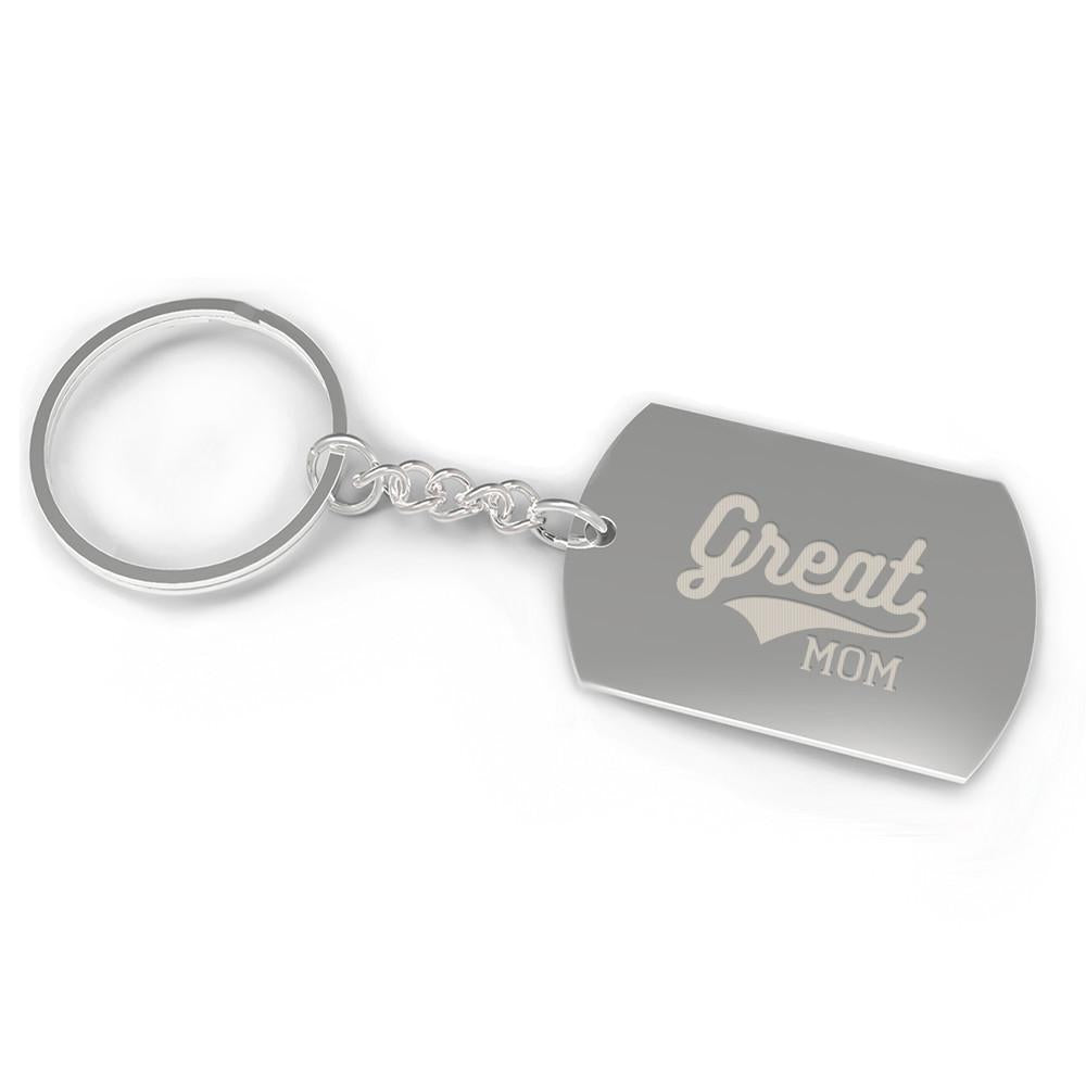Great Mom Cute Key Chain for Mother Best Mother's Day Gift Idea
