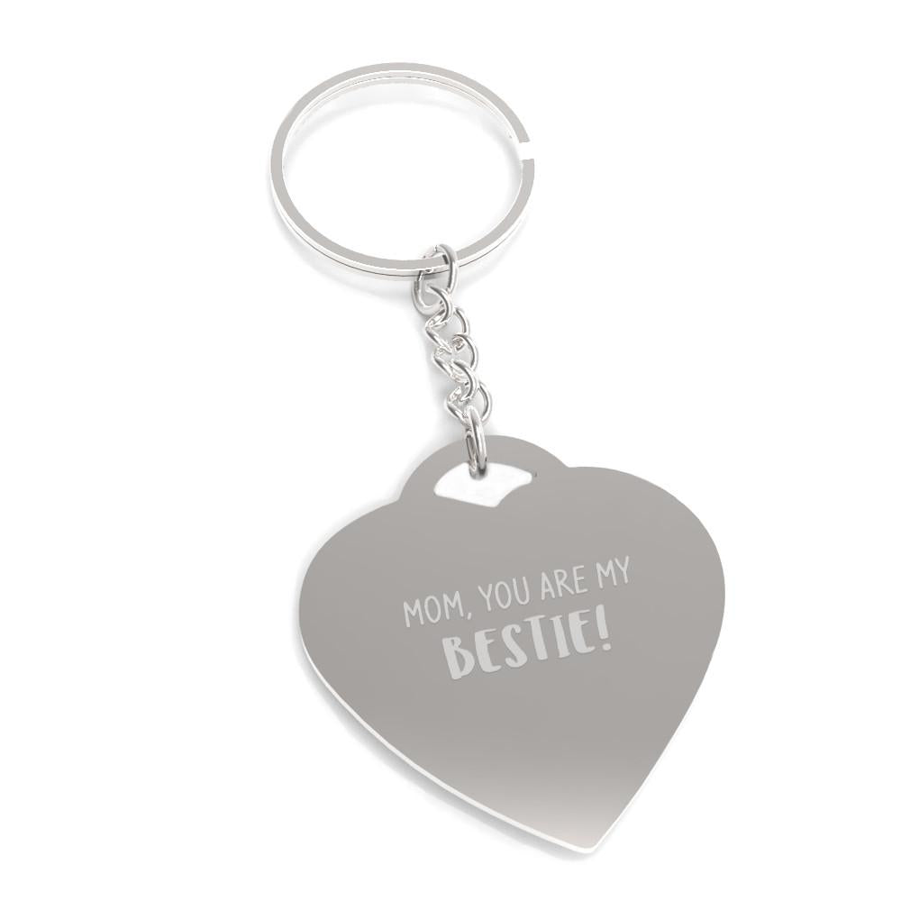 Mom You Are My Bestie Key Chain Mother's Day Gifts From Daughter