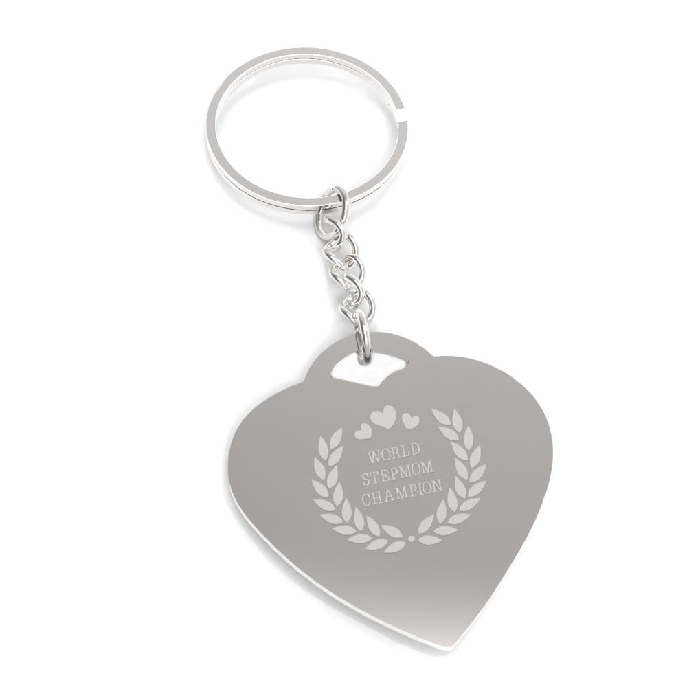 World Stepmom Champion Keychain Cute Gift Ideas For Stepmothers