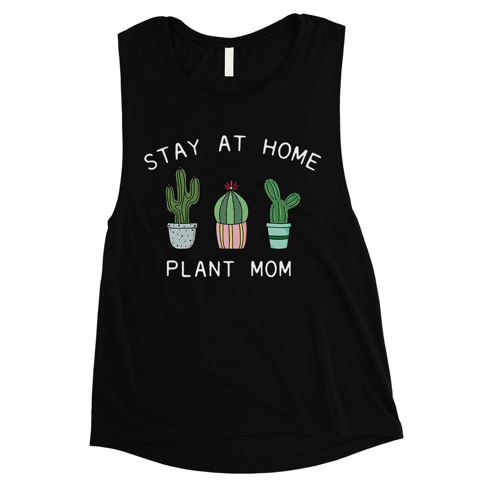 Stay At Home Plant Mom Womens Workout Muscle Tank Top Best Mom Gift