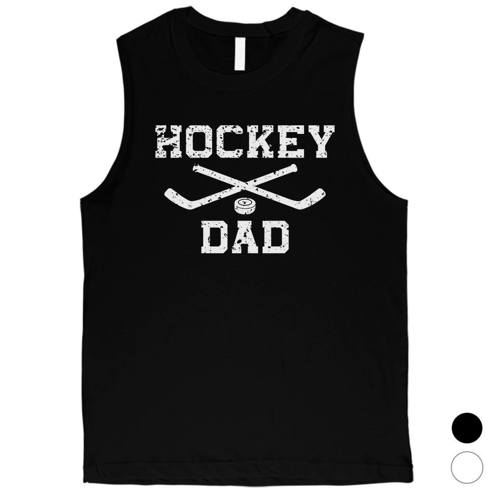 Hockey Dad Mens Proud Hardworking Sweet Fun Muscle Shirt Dad Gift