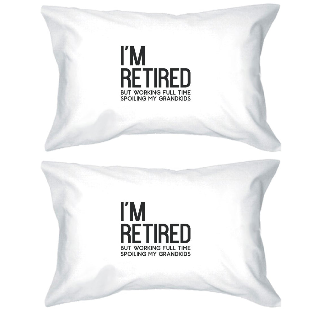 Retired Grandkids Special Pillowcases Standard Size Pillow Covers
