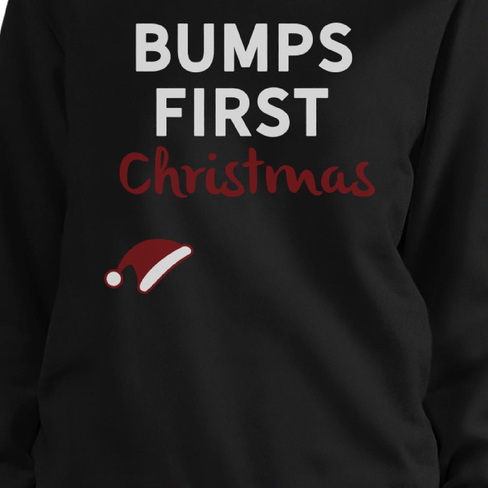 Bumps First Christmas Sweatshirt Christmas Gift For Pregnant Women