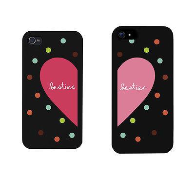 Besties Heart And Dots Pattern BFF Matching Phonecases Cute Phone cover