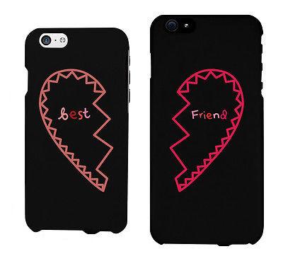 Best Friend Half Heart Matching Phonecases Cute BFF Phone Covers Gift