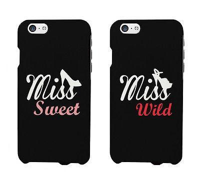 Miss Sweet And Wild Shoes Cute BFF Matching Phone Cases For Best Friends