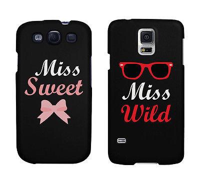 Miss Sweet And Wild Bow And Sunglasses Cute BFF Matching Phone Cases