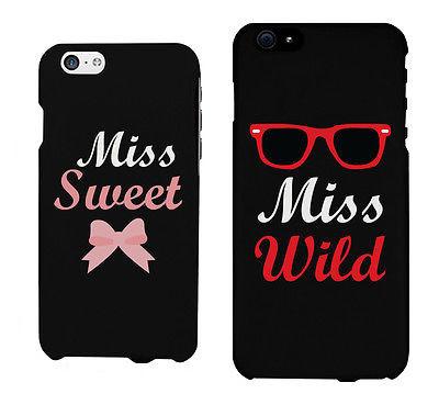 Miss Sweet And Wild Bow And Sunglasses Cute BFF Matching Phone Cases